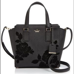 Kate Spade Cameron Street Purse Black Roses